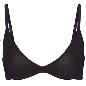 🖤 NWT Skims Weightless Scoop Bra 38 DD ONYX BLACK